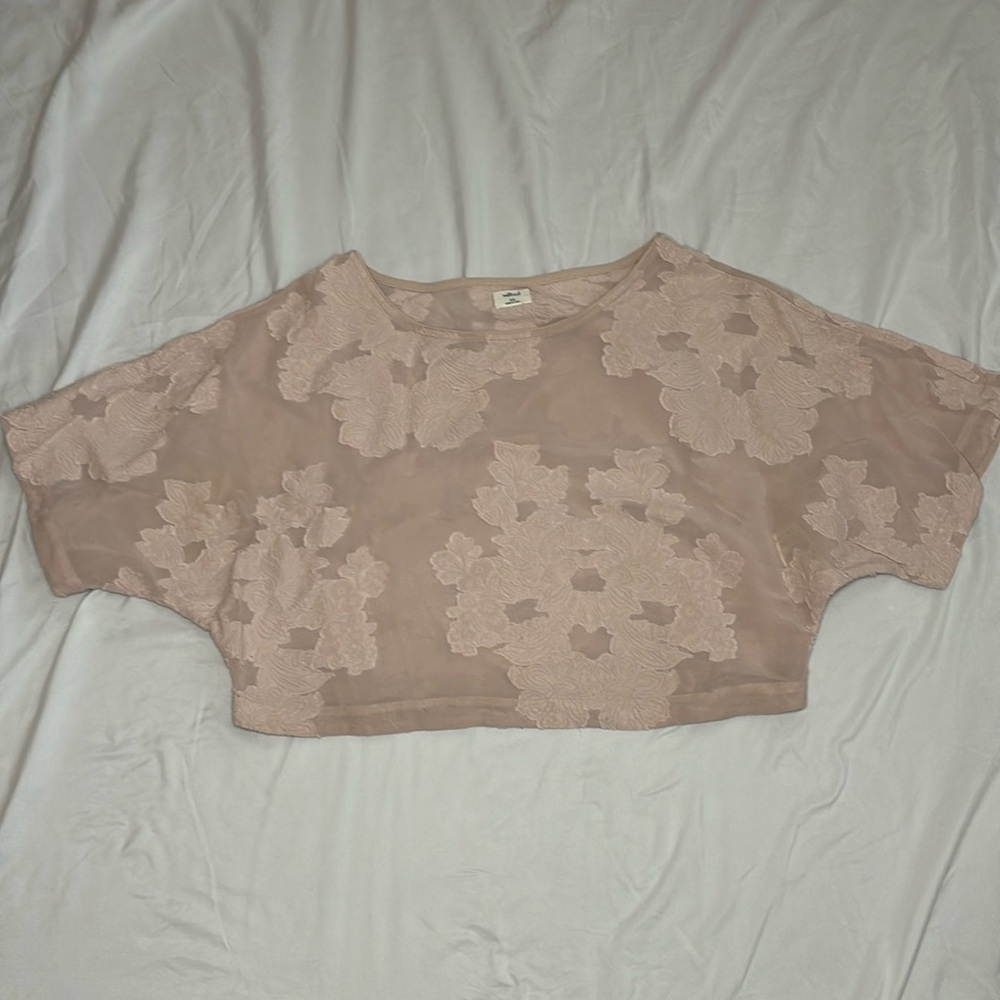 Wilfred aritzia beige nude oversized crop size XXS